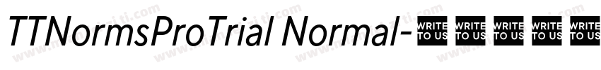 TTNormsProTrial Normal字体转换